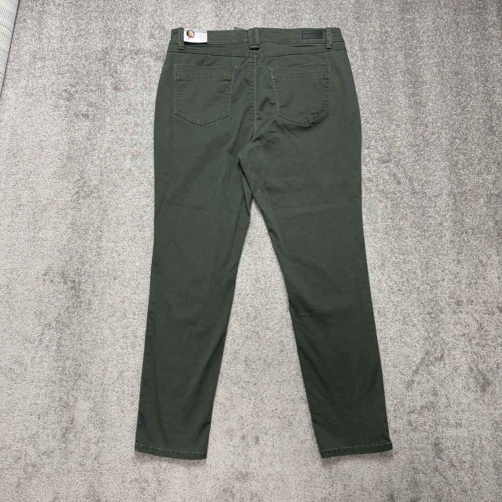 Sound/ Style By Beau Dawson Jamie Slimming Skinny Jeans Green Size 14 NWT - Picture 10 of 11